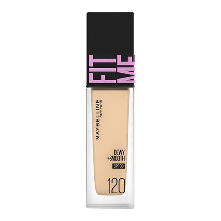 Maybelline New York Fit Me Dewy + Smooth SPF 30 Foundation Pump, 120 Classic Ivory, 30ml - Image 2