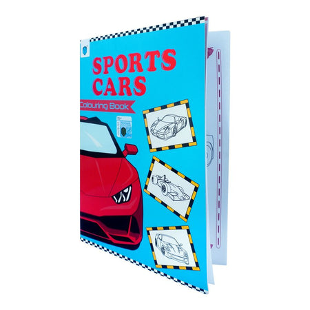 Sports Cars Coloring Book - Main Image