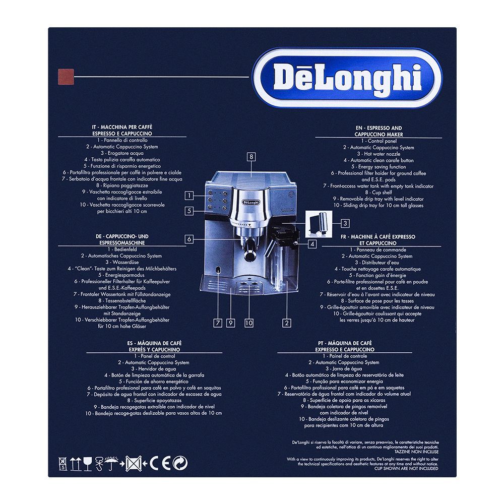 DeLonghi Espresso and Coffee Machine, 15 Bar, EC-850.M - Image 2