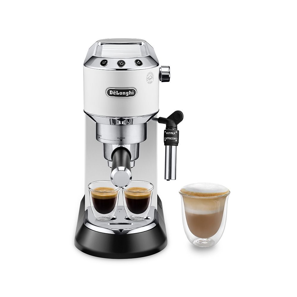DeLonghi Dedica Style Espresso & Cappuccino Coffee Machine, 15 Bar, EC-685.W - Main Image