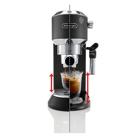 DeLonghi Dedica Style Espresso & Cappuccino Coffee Machine, 15 Bar, EC-685.BK - Image 3