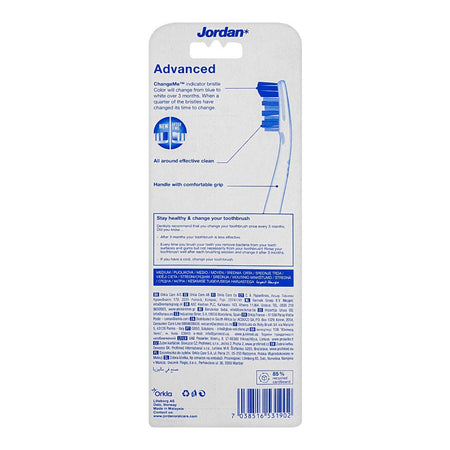Jordan Advanced Change Me Toothbrush, Medium, 3-Pack - Image 2
