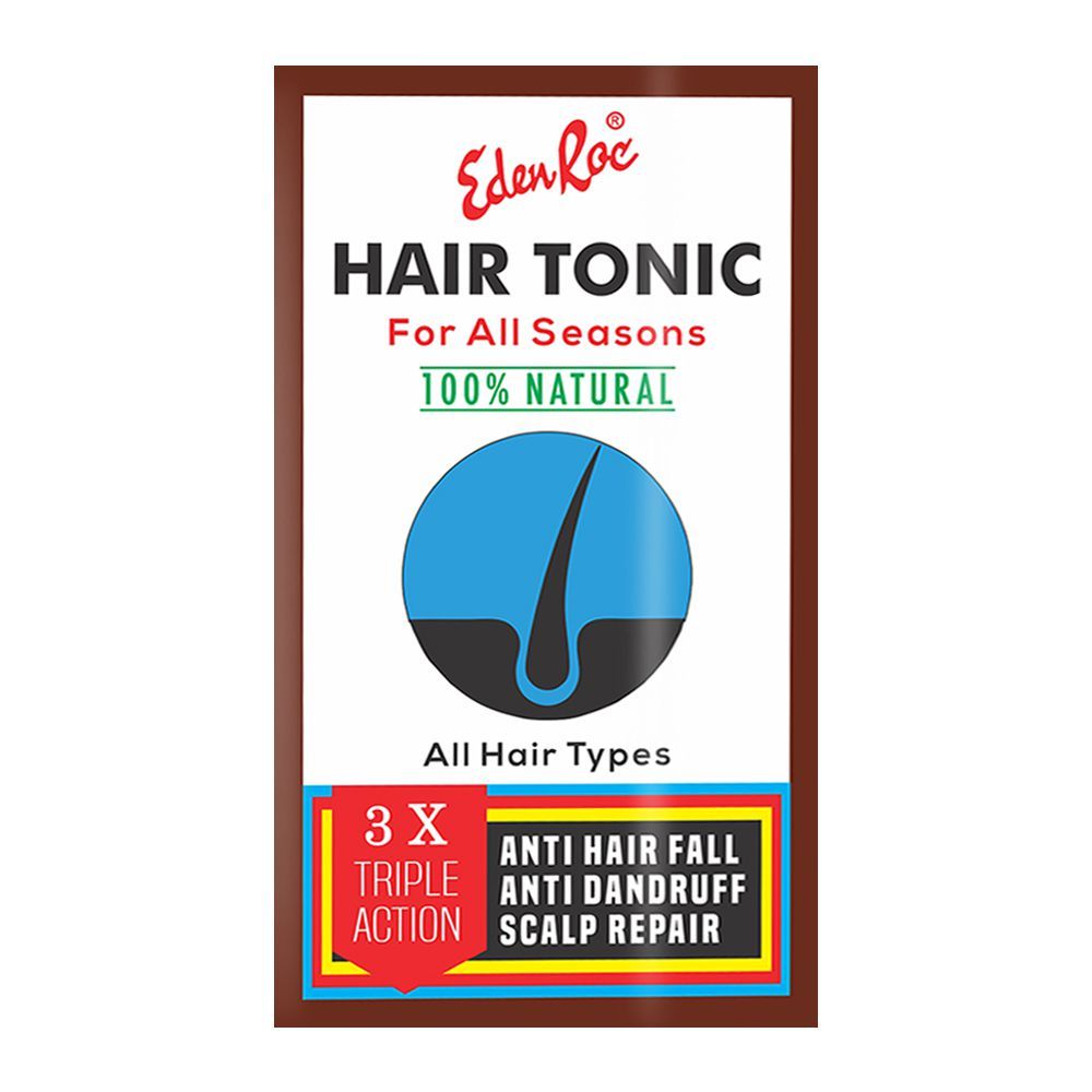 Eden Roc 3x Triple Action Hair Tonic, For All Hair Types, 95g - Image 2