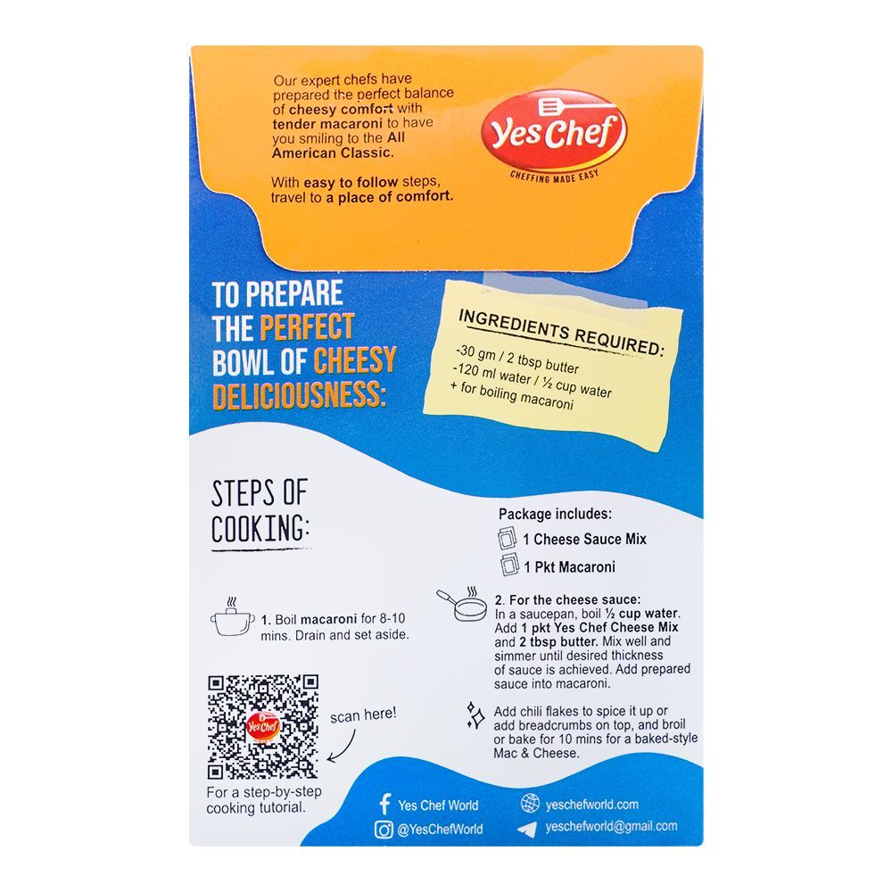 Yes Chef American Mac & Cheese 2 Steps, 110g + 5g - Image 2