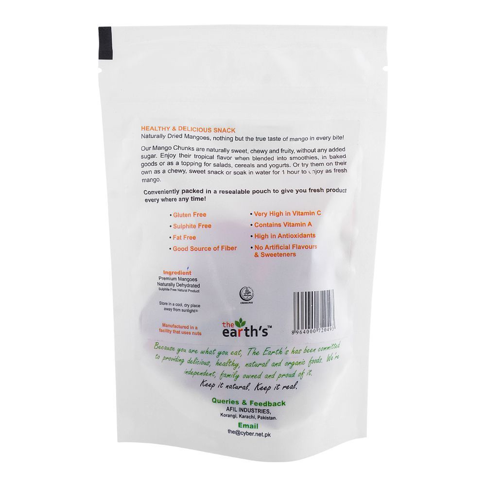 The Earth's Dried Mango Chunks, 75g - Image 2