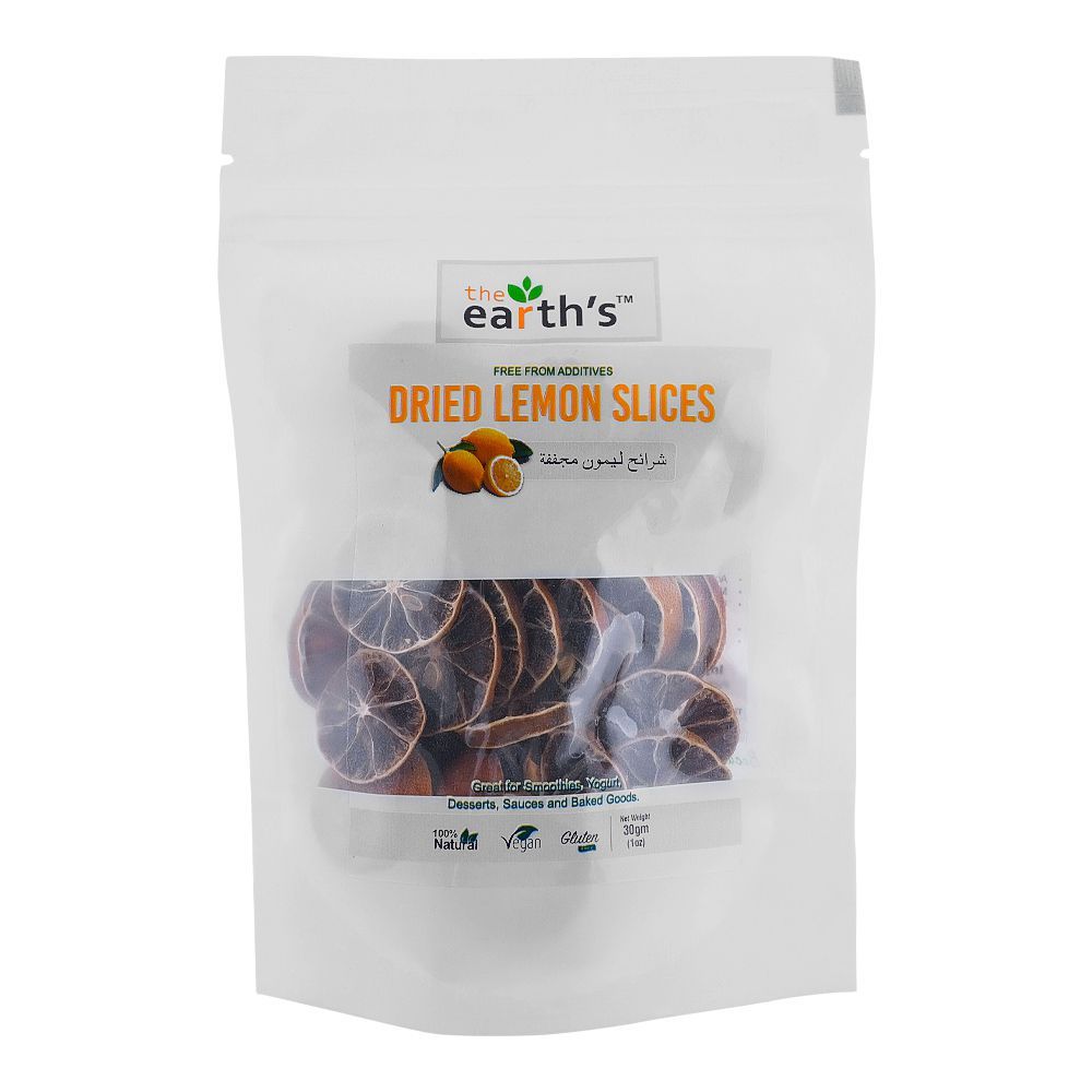 The Earth's Dried Lemon Slices, 30g - Main Image