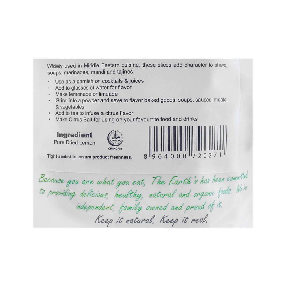 The Earth's Dried Lemon Slices, 30g - Image 3