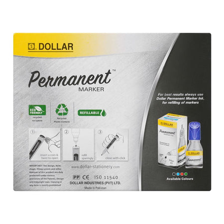 Dollar Permanent Marker 5.0 12-Pack, UML5 Blue - Image 2