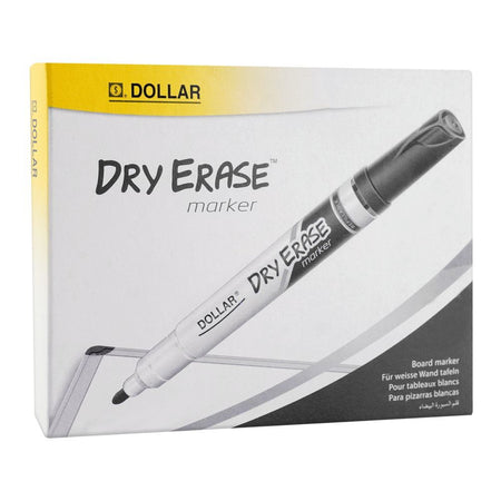 Dollar Dry Erase Marker 2.0 12-Pack, DE2 Black - Main Image