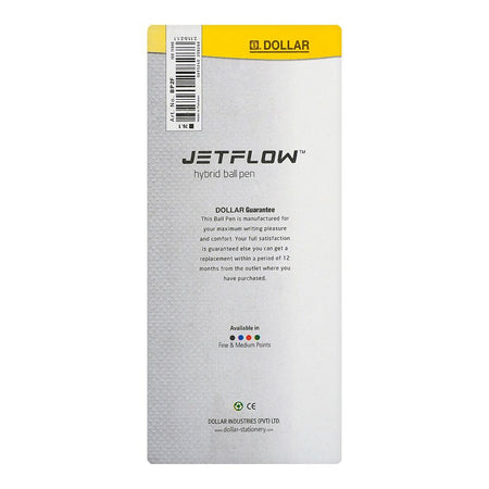 Dollar Jet Flow Hybrid Ball Pen F 0.7, Blue, 12-Pack, BP2F - Image 2