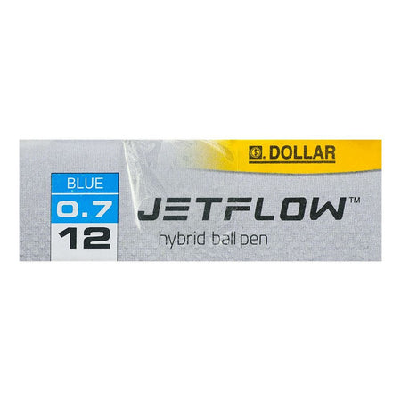 Dollar Jet Flow Hybrid Ball Pen F 0.7, Blue, 12-Pack, BP2F - Image 5