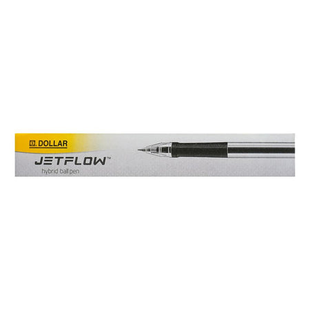 Dollar Jet Flow Hybrid Ball Pen F 0.7, Black, 12-Pack, BP2F - Image 4