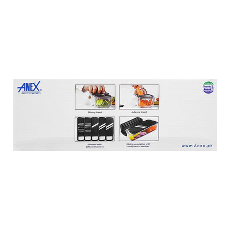 Anex Deluxe Multi Wonder Vegetable Cutter, Black, AG-08 - Image 3