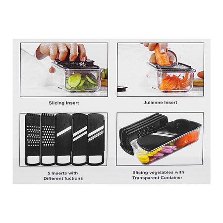 Anex Deluxe Multi Wonder Vegetable Cutter, Black, AG-08 - Image 4