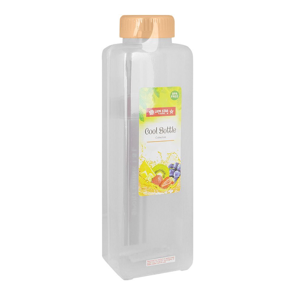 Lion Star Plastic Sports Drink Bottle, BPA Free, 1.5 Liter Capacity, Brown, L-4 - Main Image