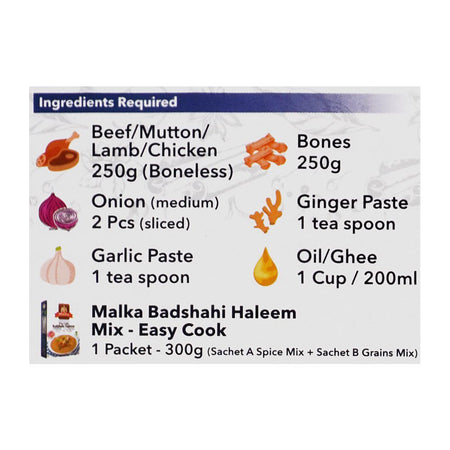 Malka Easy Cook Badshahi Haleem Masala, 300g - Image 4