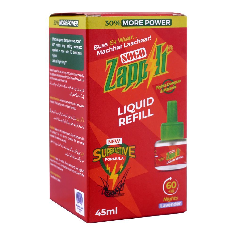 SOGO Zapp-It Liquid Refill, Lavender, 45ml - Main Image