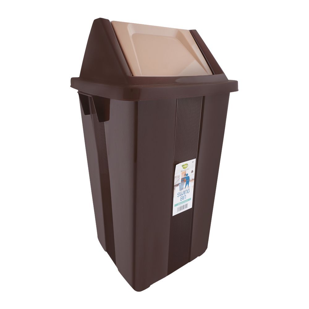 Appollo Swing Trash Bin, Brown - Main Image