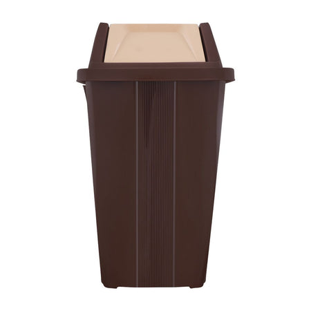 Appollo Swing Trash Bin, Brown - Image 2