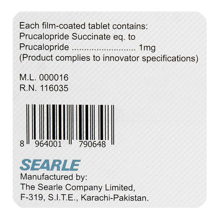 Searle Pru-Cic Tablet, 1mg, 10-Pack - Image 4