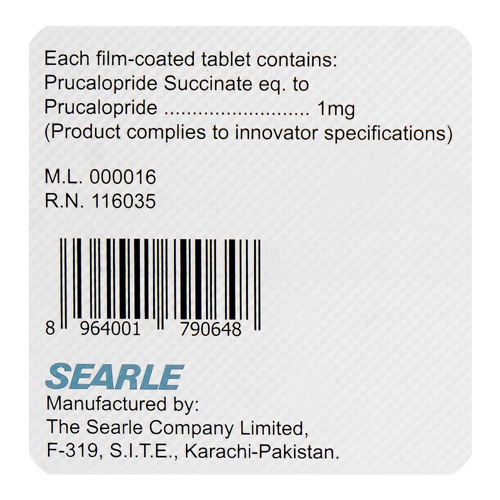 Searle Pru-Cic Tablet, 1mg, 10-Pack - Image 4