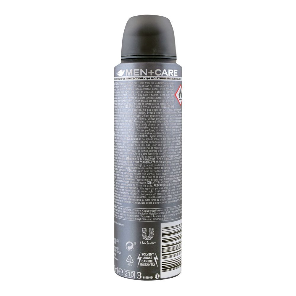 Dove Men+ Care Invisible Dry 48H Anti-Transparent Deodorant Spray, For Men, 150ml - Image 2