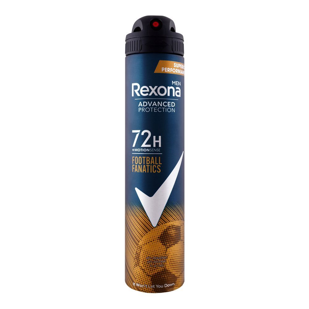 Rexona Men Advanced Protection 72 Hours+ Motion Sense Football Fanatics Body Spray, For Men, 200ml - Main Image