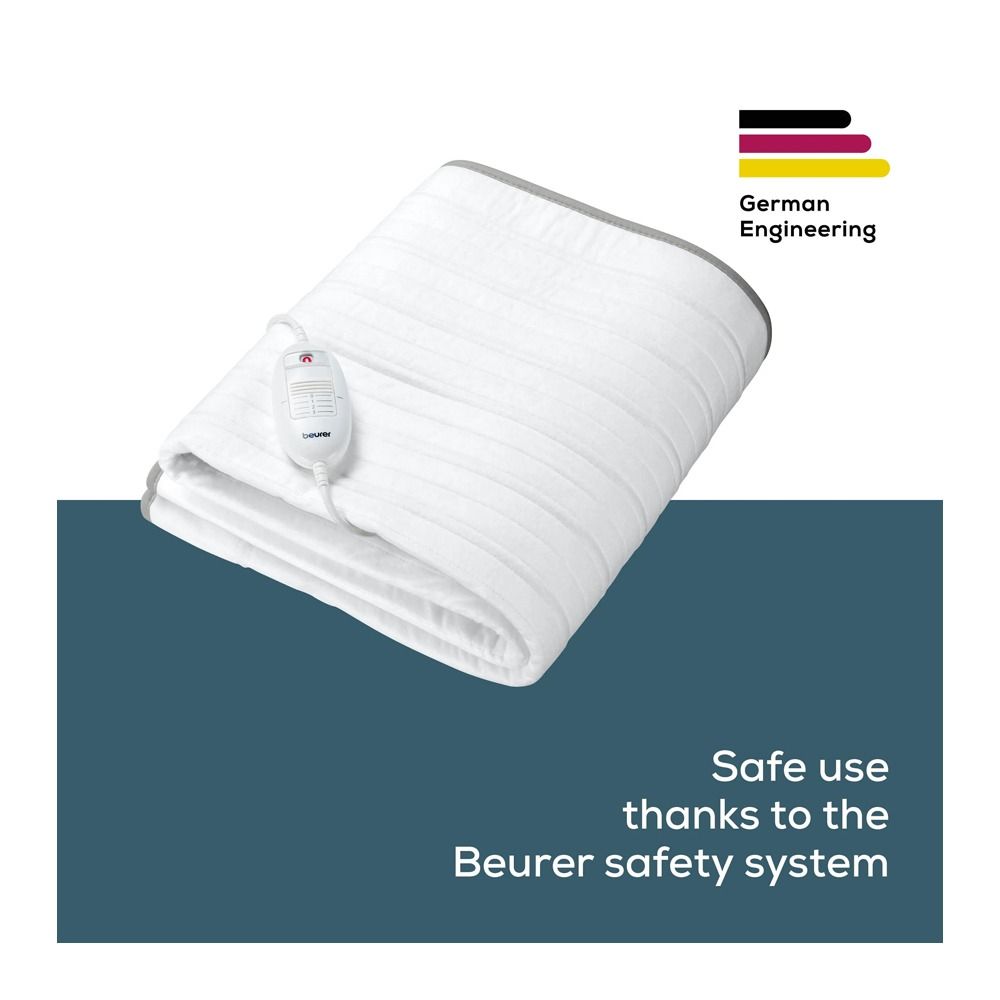 Beurer Electric Heated Blanket, Fleece, TS17, 59 x 31.4 Inches - Image 4