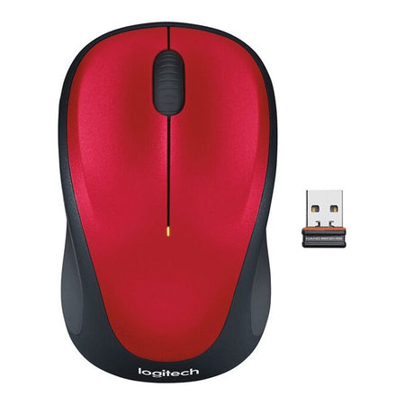 Logitech Wireless Mouse Black/Red M235 #910-003412 - Main Image