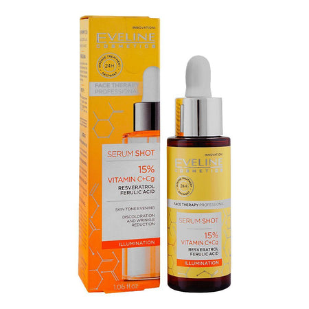 Eveline 15% Resveratrol Ferulic Acid Vitamin C + CG Serum Shot, 30ml - Main Image
