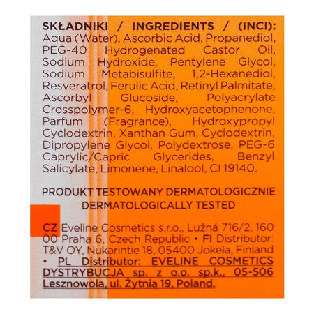 Eveline 15% Resveratrol Ferulic Acid Vitamin C + CG Serum Shot, 30ml - Image 4