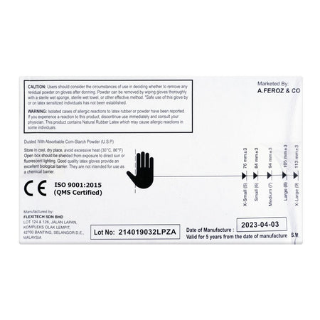 Safety Surgical Gloves, Medium, 100-Pack - Image 2