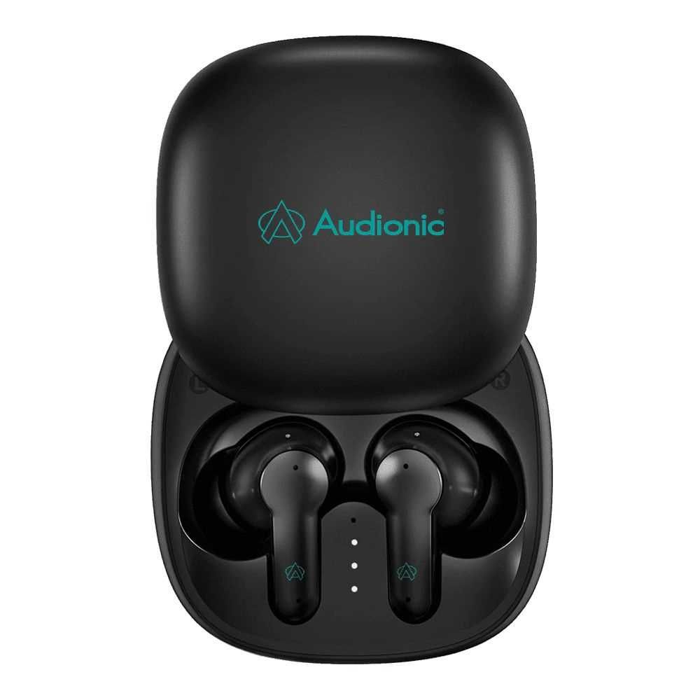 Audionic Quad Mic ENC Environmental Noise Cancellation Earbuds, Black, Airbud-550 - Main Image