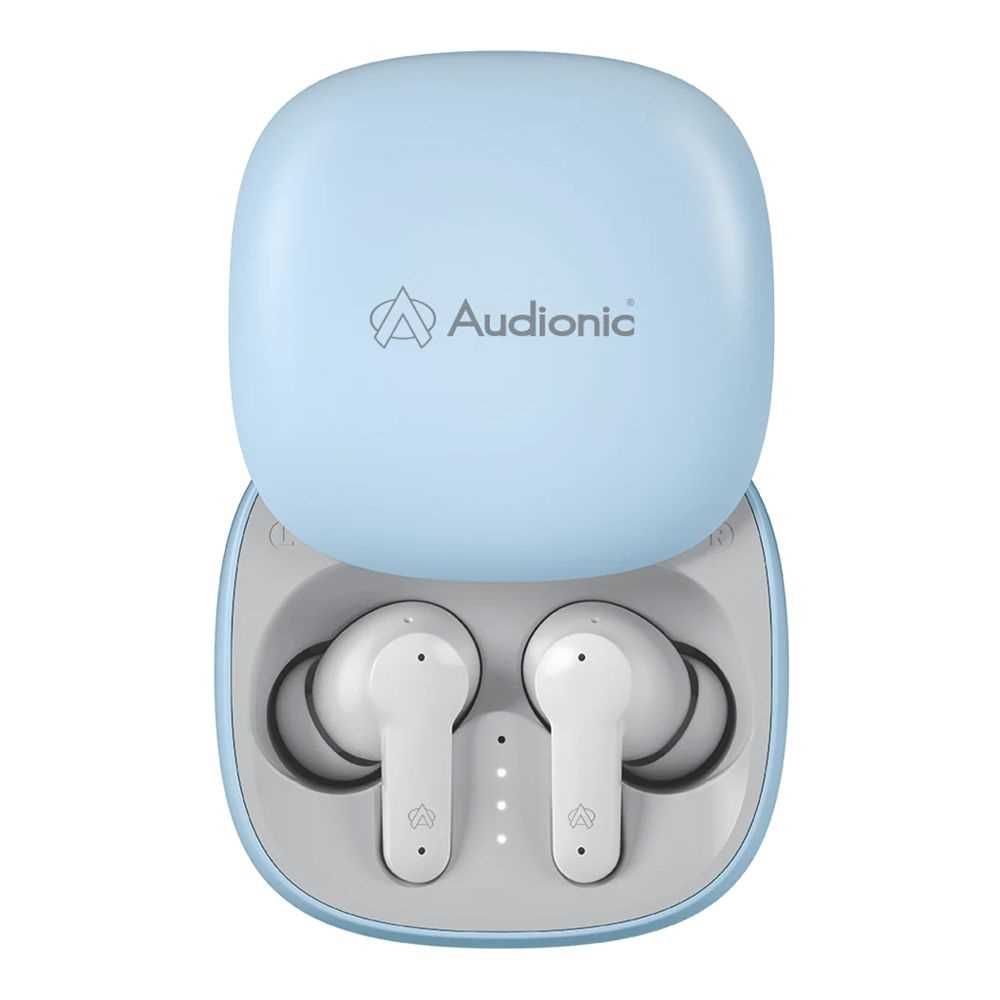 Audionic Quad Mic ENC Environmental Noise Cancellation Earbuds, Blue, Airbud-550 - Main Image