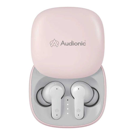 Audionic Quad Mic ENC Environmental Noise Cancellation Earbuds, Pink, Airbud-550 - Main Image