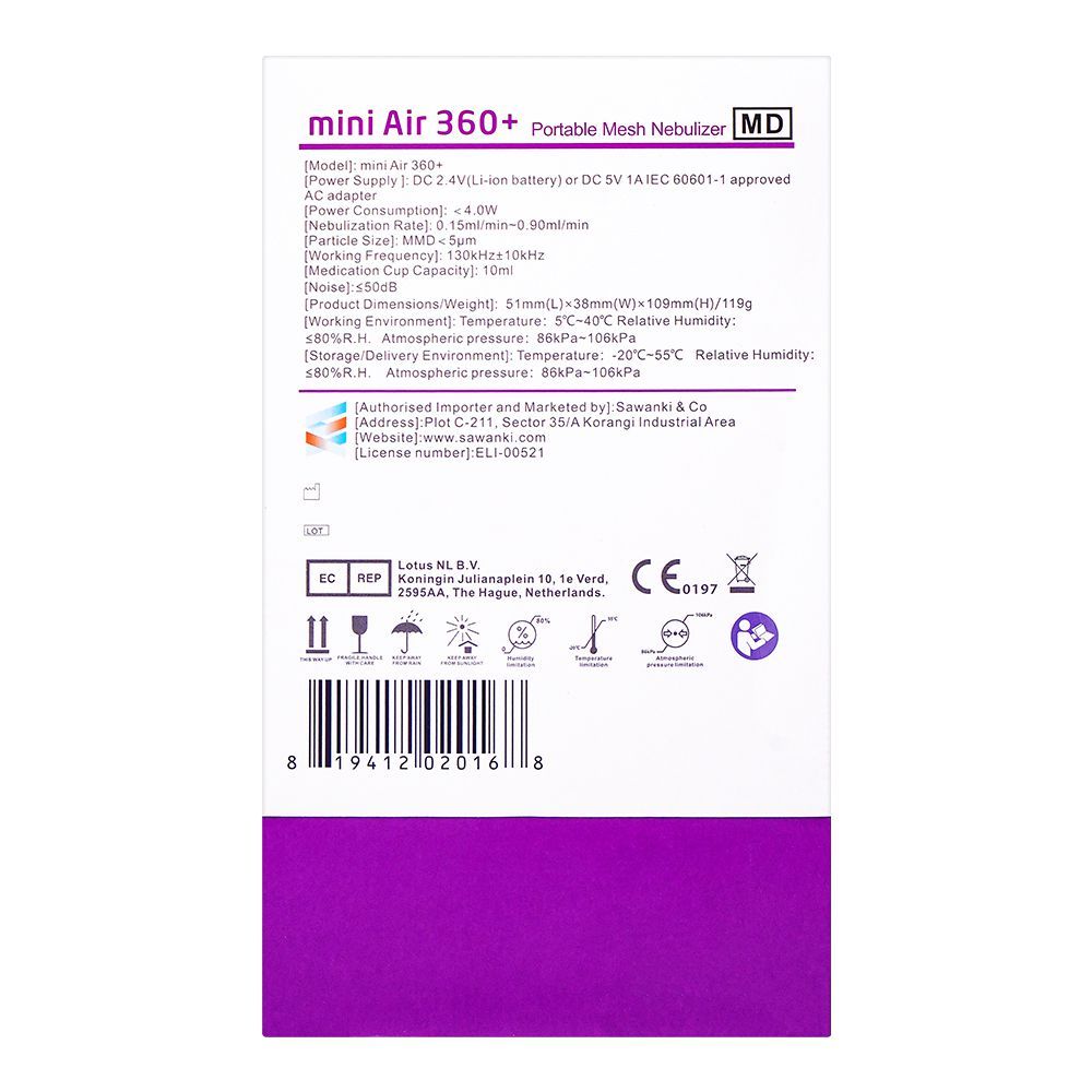 Feel Life Air 360+ Portable Mesh Nebulizer - Image 3