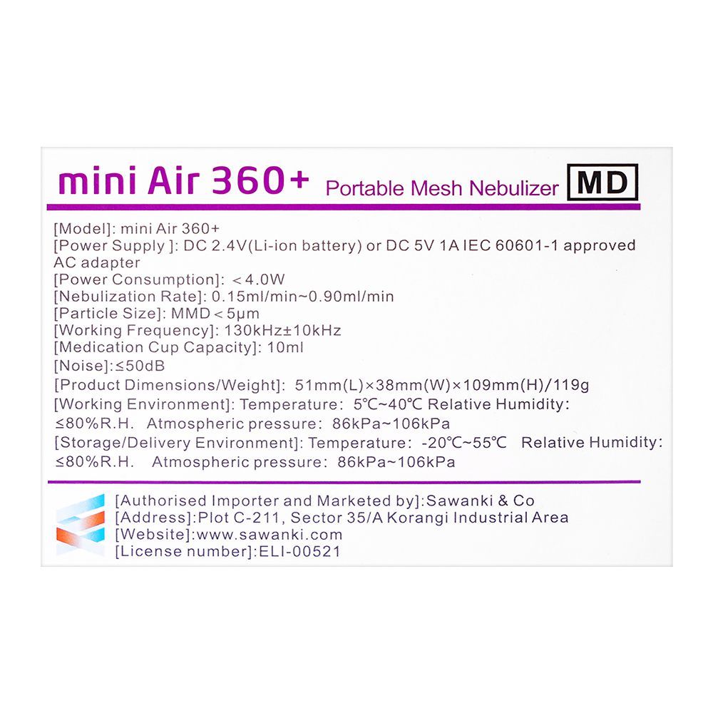 Feel Life Air 360+ Portable Mesh Nebulizer - Image 4