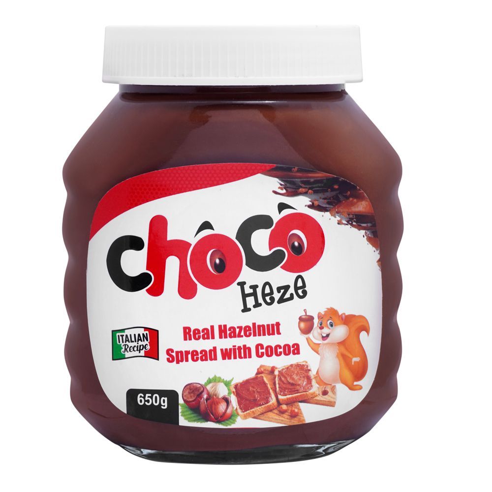 Milkyz Food Choco Heze Hazelnut With Cocoa Spread, 650g - Main Image