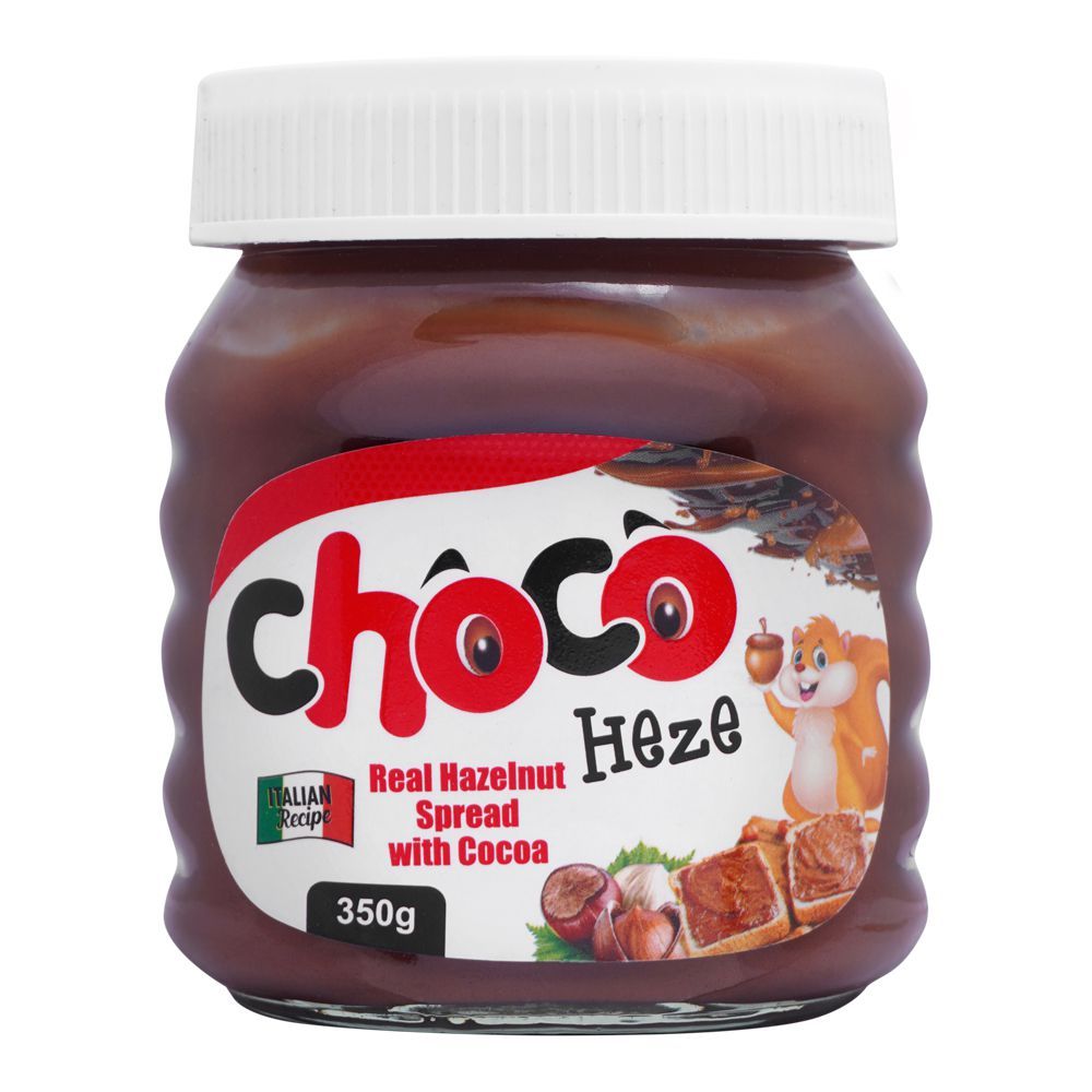 Milkyz Food Choco Heze Hazelnut With Cocoa Spread, 350g - Main Image