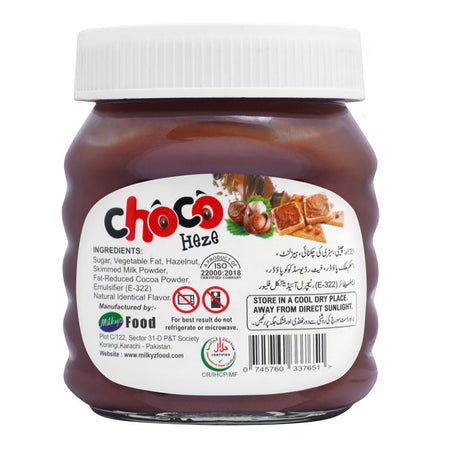 Milkyz Food Choco Heze Hazelnut With Cocoa Spread, 350g - Image 2