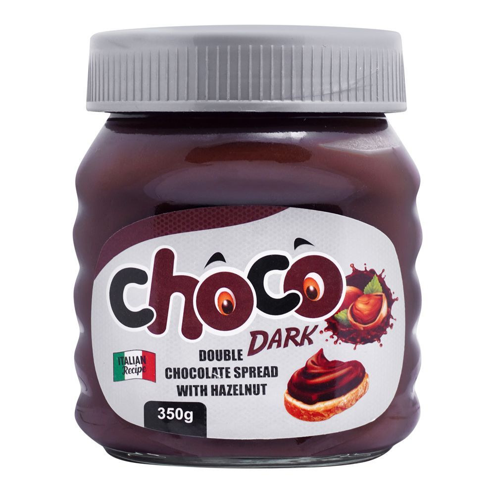 Milkyz Food Choco Dark Chocolate With Hazelnut Spread, 350g - Main Image