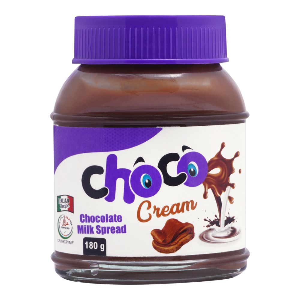 Milkyz Food Choco Cream Chocolate With Milk Spread, 180g - Main Image