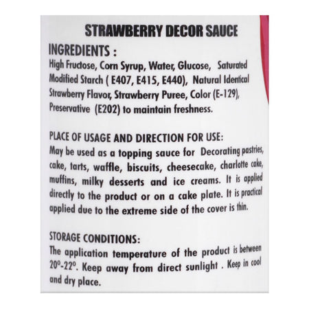Milkyz Food Royal Decor Strawberry Sauce, 350g - Image 3