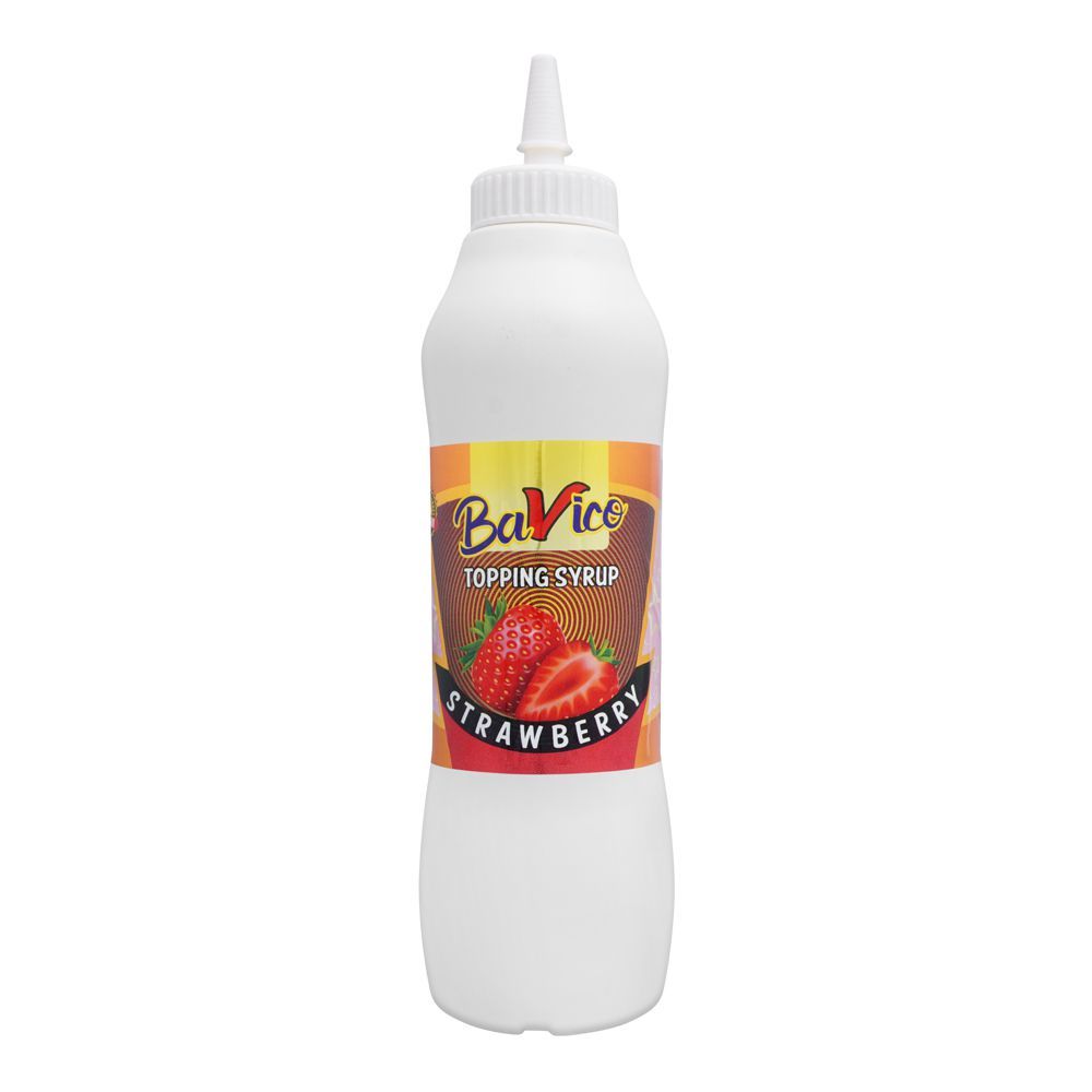Milkyz Food Bavico Strawberry Topping Syrup, 1 KG - Main Image