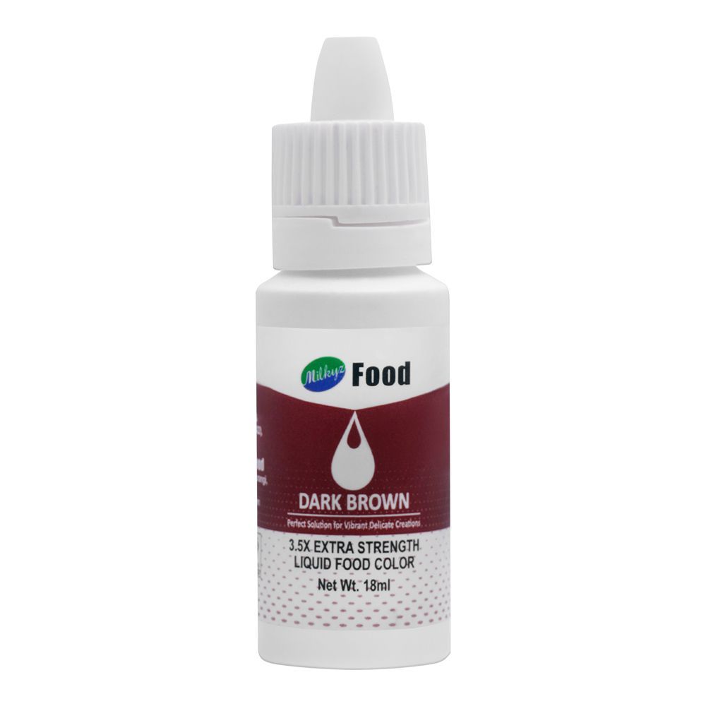 Milkyz Food Color, Dark Brown, 18ml - Main Image