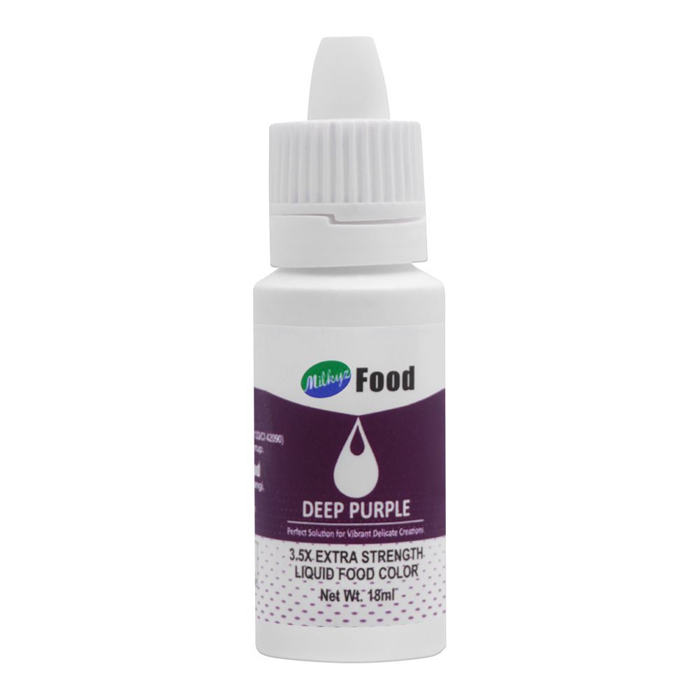 Milkyz Food Color, Deep Purple, 18ml - Main Image