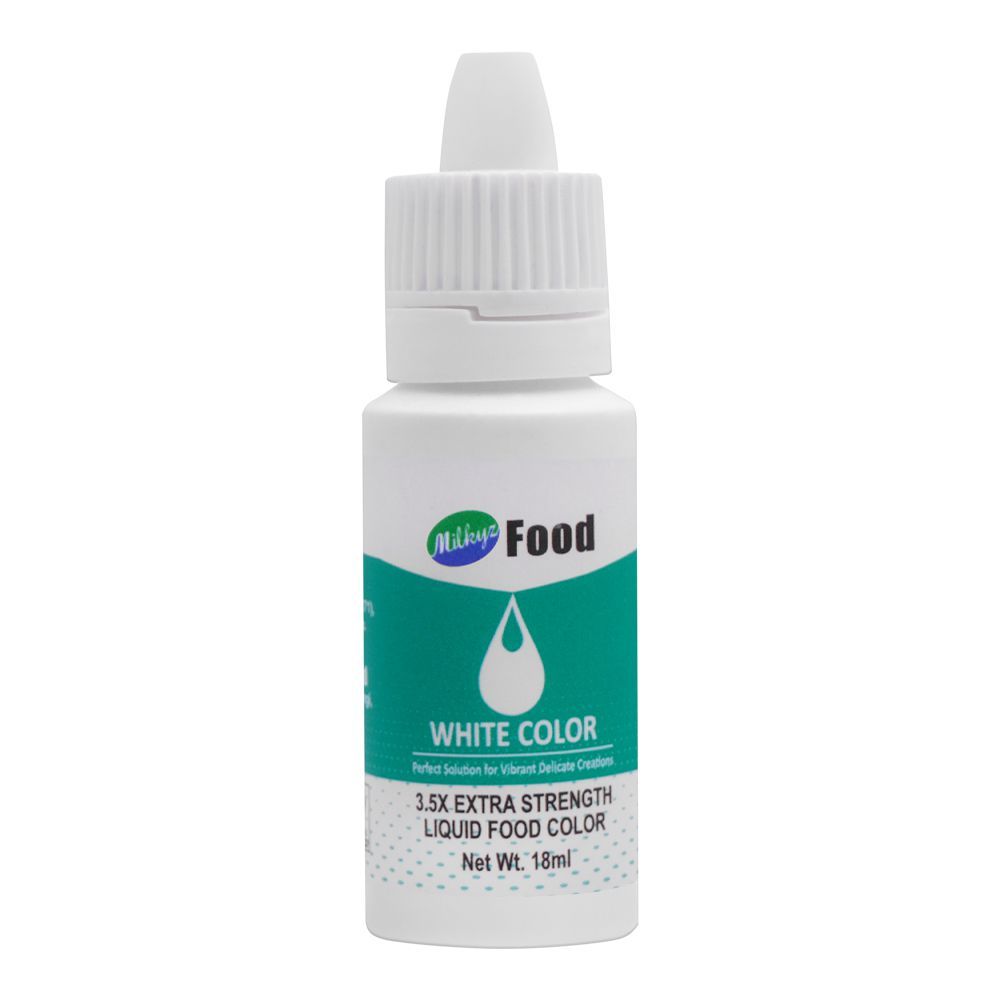 Milkyz Food Color, White Color, 18ml - Main Image