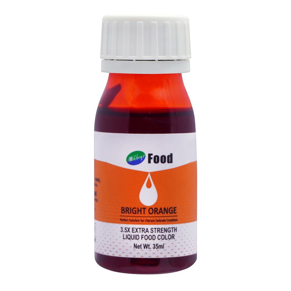 Milkyz Food Color, Bright Orange, 35ml - Main Image