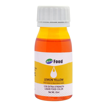 Milkyz Food Color, Lemon Yellow, 35ml - Main Image