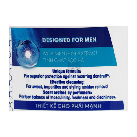 Head & Shoulders Ultra Men Cool Menthol Anti-Dandruff Shampoo, 480ml - Image 4